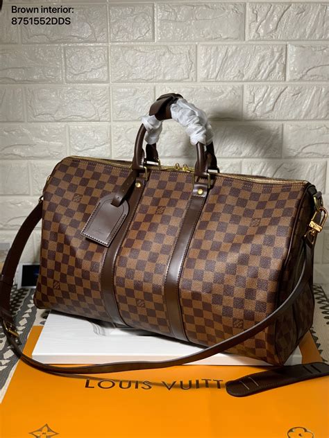 lv duffle bag brown|louis vuitton duffle bag suitcase.